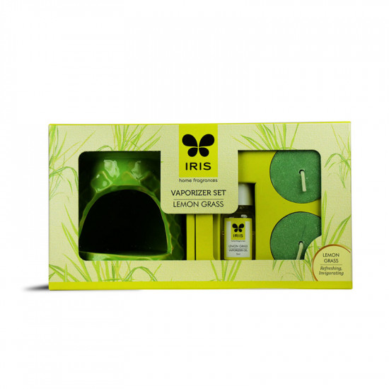 IRIS FRAGRANCE VAPORIZER SET - LEMON GRASS