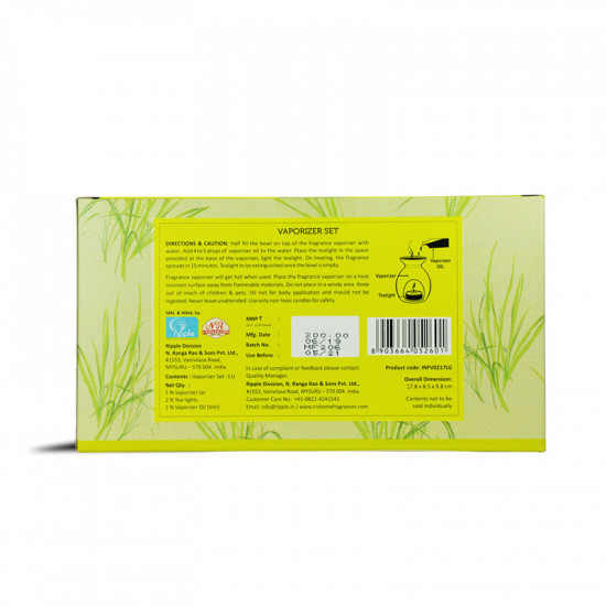 IRIS FRAGRANCE VAPORIZER SET - LEMON GRASS