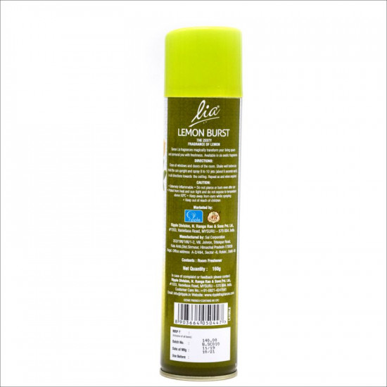 Lia Room Freshener -Lemon Burst